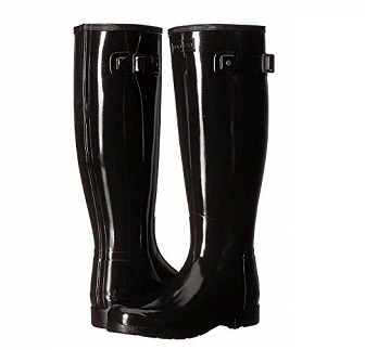 Hunter Original Refined classy blaque winter boots What To Wear 2020- blaque colour